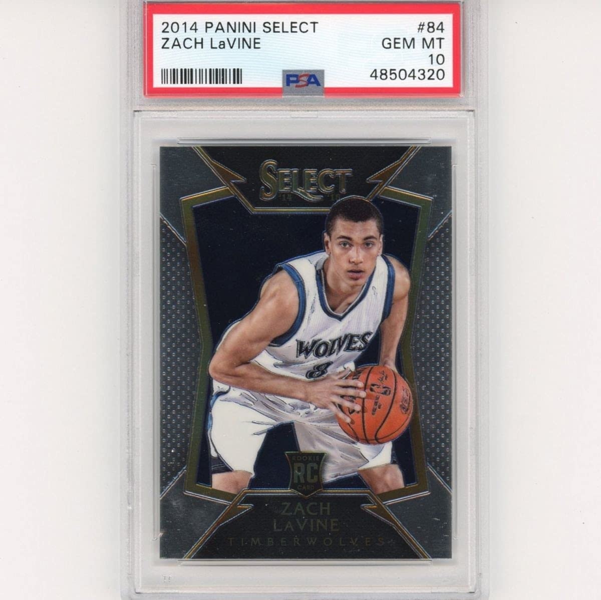 Graded 2014-15 Panini Select ZACH LAVINE #84 Rookie RC Card PSA 10