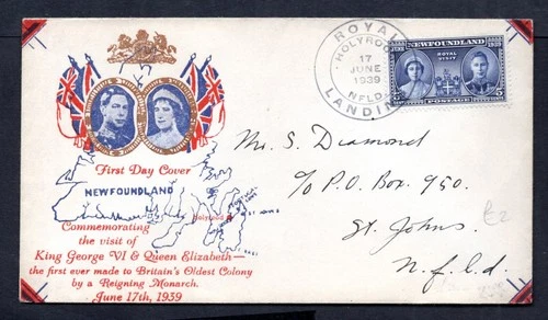Canada - 1939 KGVI Royal Visit  Illustrated First Day Cover