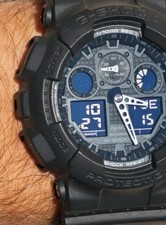 Casio G-SHOCK Quarz Herren Armbanduhr Analog-Digital Blau/Schwarz Harz WR200m