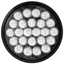 GG 4 1/8 Inch Round Pearl Back Up Light - White LED / Smoked Lens