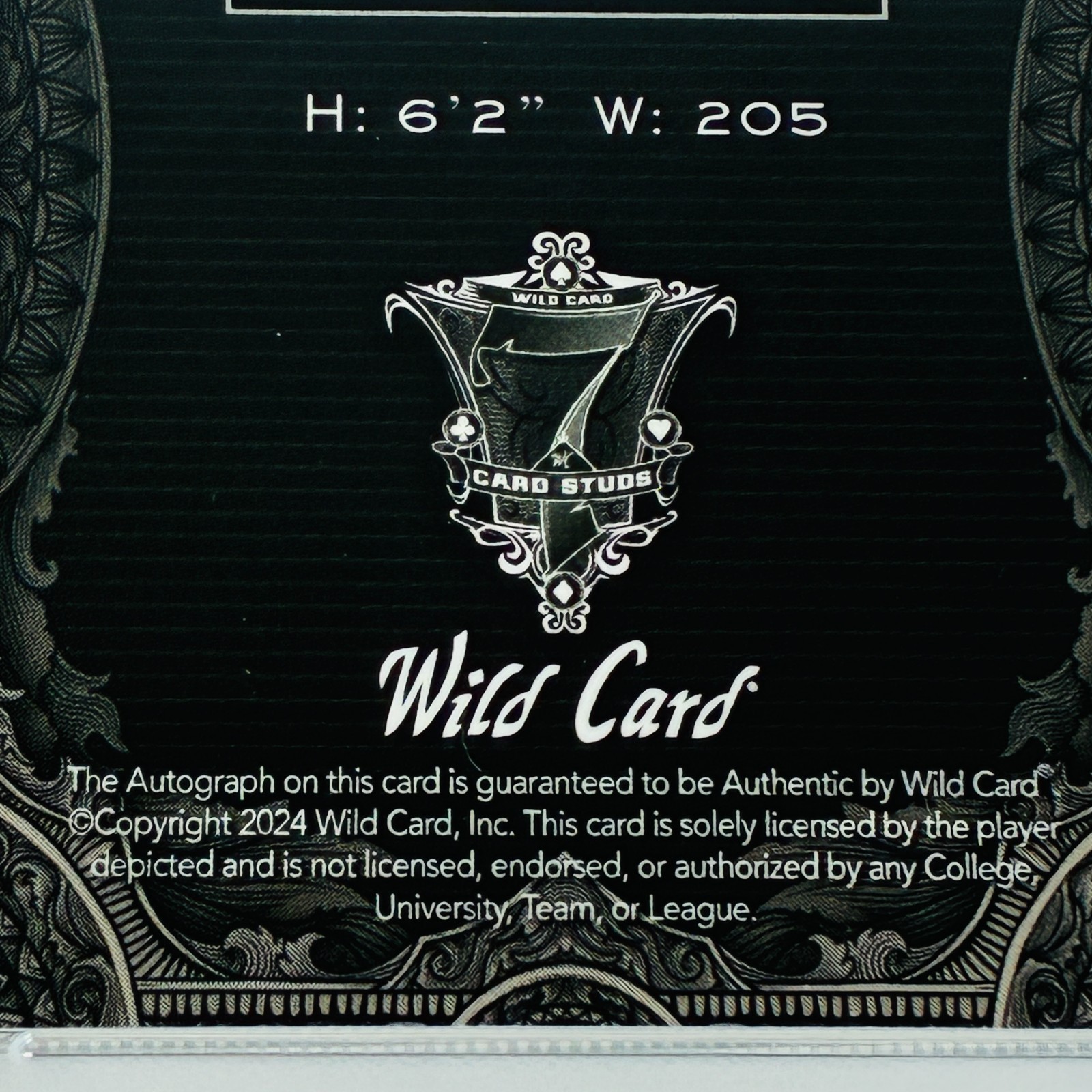 2024 Wild Card 7 Card Studs Cade Klubnik Auto Joker White Mojo Black 1/1 PSA 10 view 7
