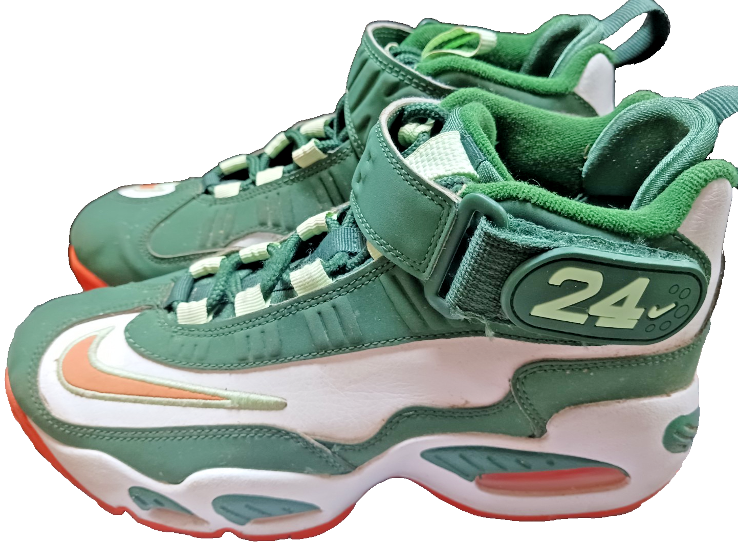 SAOLA NIKE AIR GRIFFEY MAX 1 GS MIAMI HURRICANES Y TAGLIA 5 #FZ7281 323 MOLTO BELLA!!!