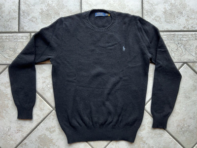 Polo Ralph Lauren Rundhals Pullover aus Wolle und Alpaka Schwarz Gr. M - QR-Code