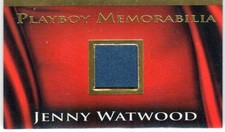 Jenny Watwood Gold Foil Memorabilia Card -From Playboy's The Book Of Lingerie V1