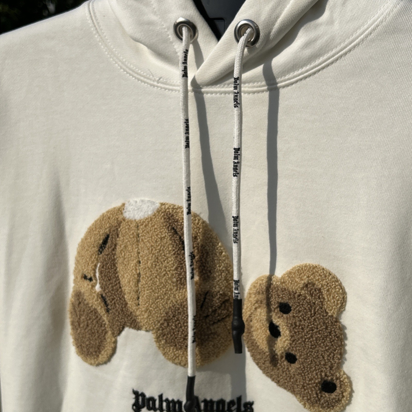 Hoodie Jackets Palm Angels Teddy Bear Hoodie White NWT Palm Angels