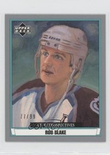 2002 Artistic Impressions UD Retrospectives Silver 77/99 Rob Blake #R20 HOF 0f2