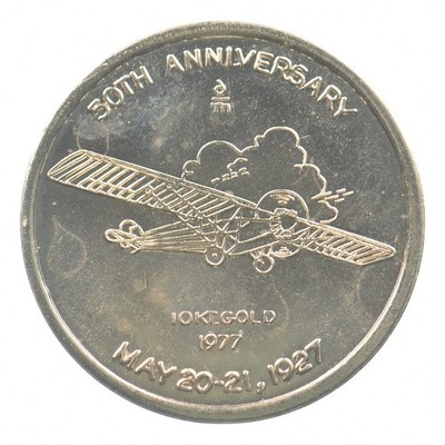 1977 Charles Lindbergh 10kt Gold Token 3.2g *6118 | eBay