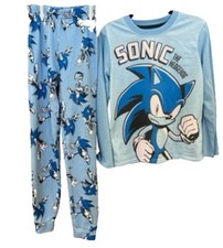 Blue Kids' Sonic Pajama Two Piece Set - Super Soft and Cozy 