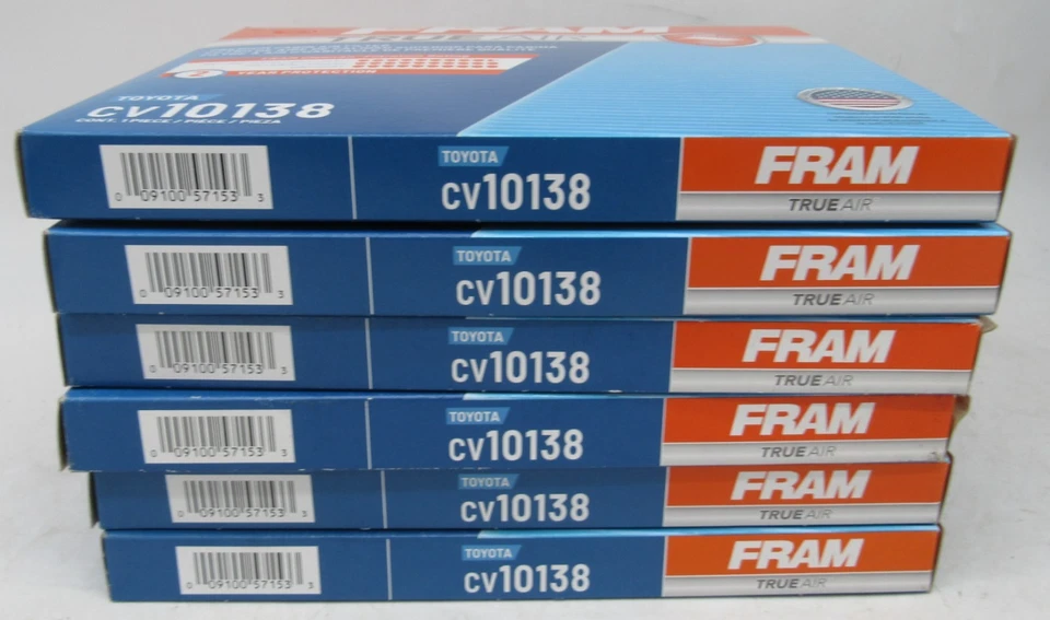 Filtro de aire de cabina 6X FRAM CV10138 TrueAir Hepa ~ se adapta a Toyota Lexus ~ ENVÍO RÁPIDO Foto 2 de 4
