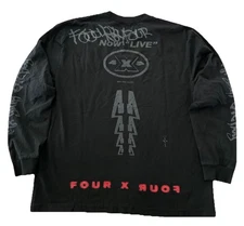 Travis Scott Long Sleeve Shirt XL Black 4x4 Fix Your Energy NEW *missing print