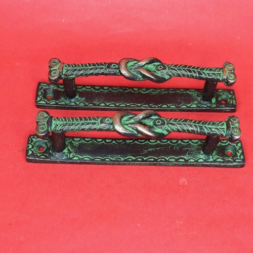 Unique Knot Shape Antique Style Handmade Brass Wardrobe Drawer Door Pull Handle - Picture 3 of 10