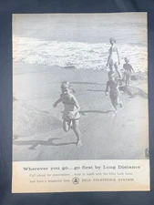 Magazine Ad* - 1962 - AT&T / Bell System - Beach
