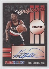 2020-21 Panini NBA Hoops Great SIGnificance Rod Strickland #GS-RST Auto 04ag