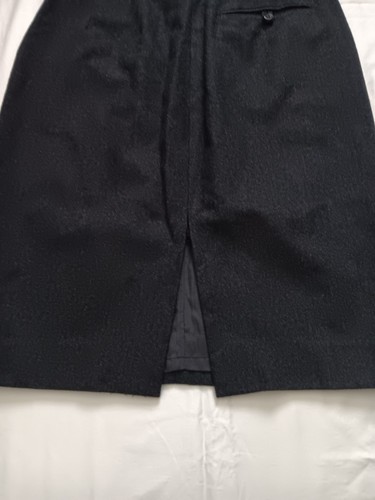 Gonna dritta DKNY donna taglia 8 misto lana cashmere grigio scuro matita tasche - Foto 7 di 7