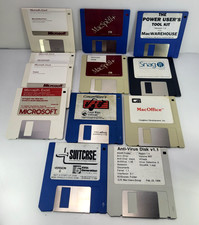 Vintage Apple Macintosh Lot 12 3.5" Disks Excel MacSpell MacOffice SnagIt ect.
