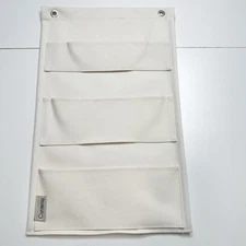 NEW! Caraway Home Canvas Beige Hanging Pan Lid Cabinet Organizer Holder