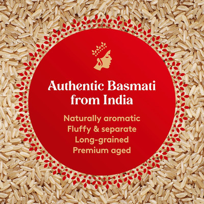 Authentic Basmati Brown Rice - Whole Grain, Naturally Gluten Free and Vegan, ...