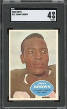 Jim Brown 1960 Topps #23 (SGC 4)