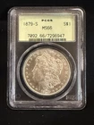 1879-S Morgan Silver Dollar- MS66