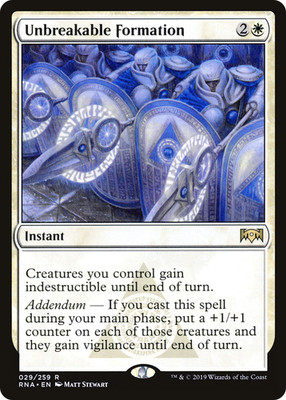 MTG - Unbreakable Formation - Ravnica Allegiance - NM - EN - NonFoil
