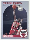 Michael Jordan 1990-91 NBA Hoops #65 Sports NBA HOF Chicago Bulls Trading Card