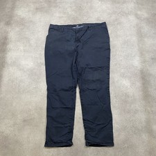 Lee Chino Trousers Men's 40" Vintage Straight Leg Workwear Pants, Black