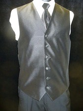Formal Vest Full Back - Black VF800