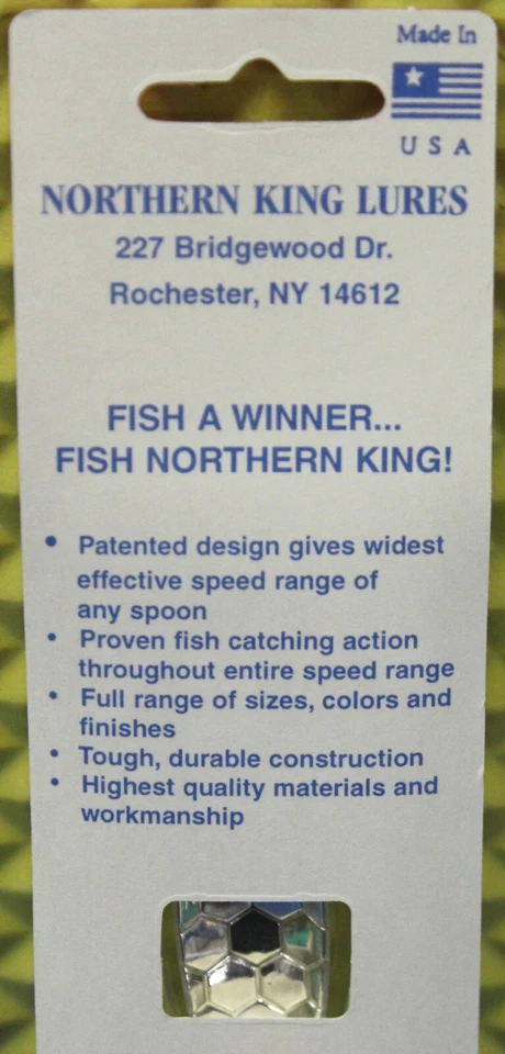 Cucharas de arrastre Northern King 2-1/2" ¡ELIGE TU COLOR! Foto 2 de 2