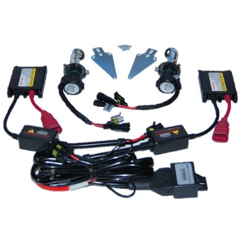 6000K Super White Hi/Low H4 HID Light Bulbs Bi-Xenon Slim Ballast Headlight Kit - Picture 5 of 6