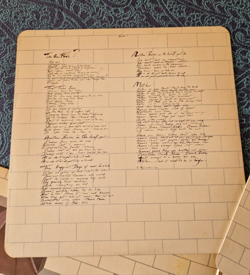 Pink Floyd The Wall 2 Vinile LP Album Record 1979 Great Britain UK eBay