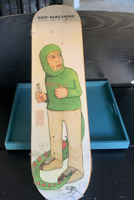 RARE! Vtg TOY MACHINE The Butcher Skateboard Deck Diego Bucchieri WILD THING