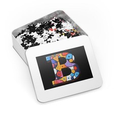 Jigsaw Puzzle Letter B Children's Family Games 1000 Piece Alphabet Puzzle
