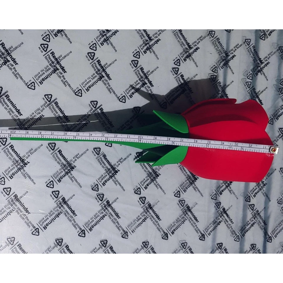 Rosa impressa em 3D - Presente exclusivo de Dia dos Namorados para ela, romântico eterno - Imagem 4 de 4