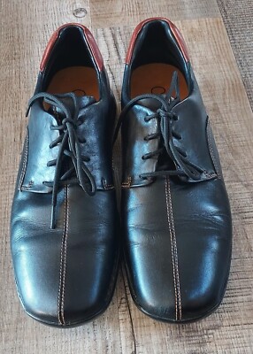 Cole Haan Black Leather Zeno Lace Up Mens Oxford Loafer Dress Shoes Cole Haan Zeno Lace II Mens 8M Black Leather Oxfords Comfort  main image 4