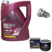 MotoröL ÖLfilter SM5084 5W30 5Liter + ÖLablassschraube FüR VW Transporter SFD