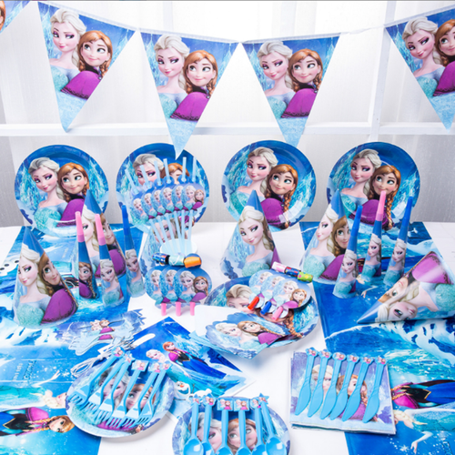 Kids Birthday Decoration Spiderman Avengers Theme Party Supplies Princess Frozen - Picture 20 of 27