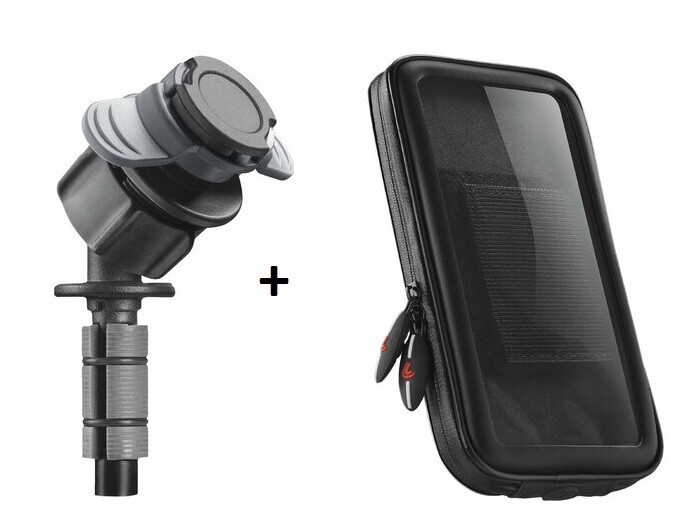 Optiline Opti-Sized XL Support Smartphone Moto pour Colonne de Direction Noir