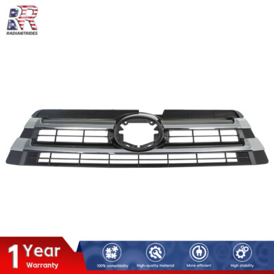 Front Bumper Upper Grille Chrome Silver For Toyota Highlander 2017 18-2019