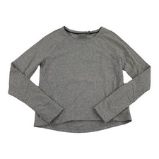 Athleta Pullover Sweatshirt Women  s Size XS Gray Long Sleeve Thumb Holes