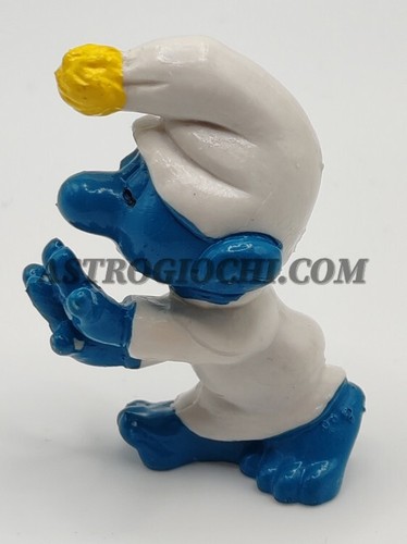 SMURF PUFFO SONNAMBULO 20021 SCHLEICH PEYO VINTAGE 1972 PUFFI PORTUGAL - Picture 2 of 5