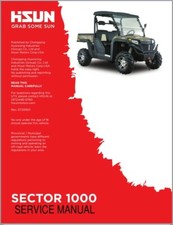 Hisun Sector 1000 ( HS1000UTV-2 / HS900UTV-2 / HS800UTV-6 ) Service Manual CD
