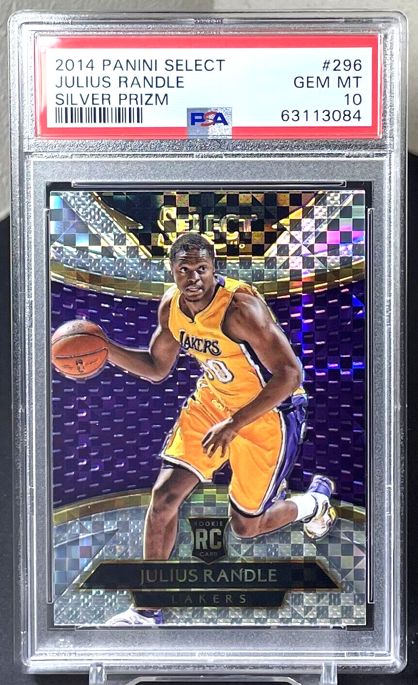 ( PSA 10 ) Julius Randle 2014-15 Select RC Courtside #296 Silver Prizm SP Rookie