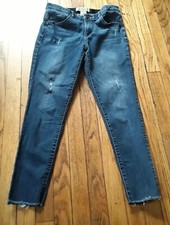 Democracy Ab Technology - Women's Distress Blue Denim Skinny Leg Jeans. Size 4