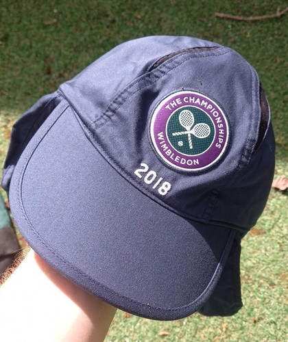 Polo Ralph Lauren 2018 Wimbledon Tennis Sun Cap Navy Blue Visor Medium/Large