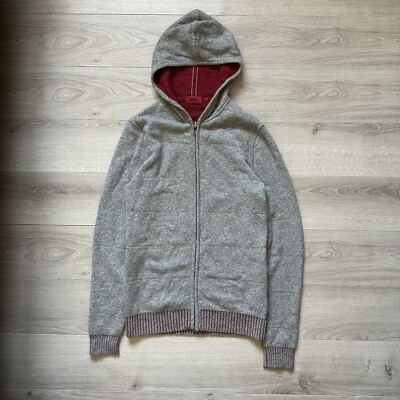 Hugo Boss Reversible Zip Hoodie Men’s 100%Wool Size:S