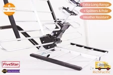 2025 Outdoor Digital HDTV TV Antenna VHF UHF FM Amplified 4K Superior Coverage