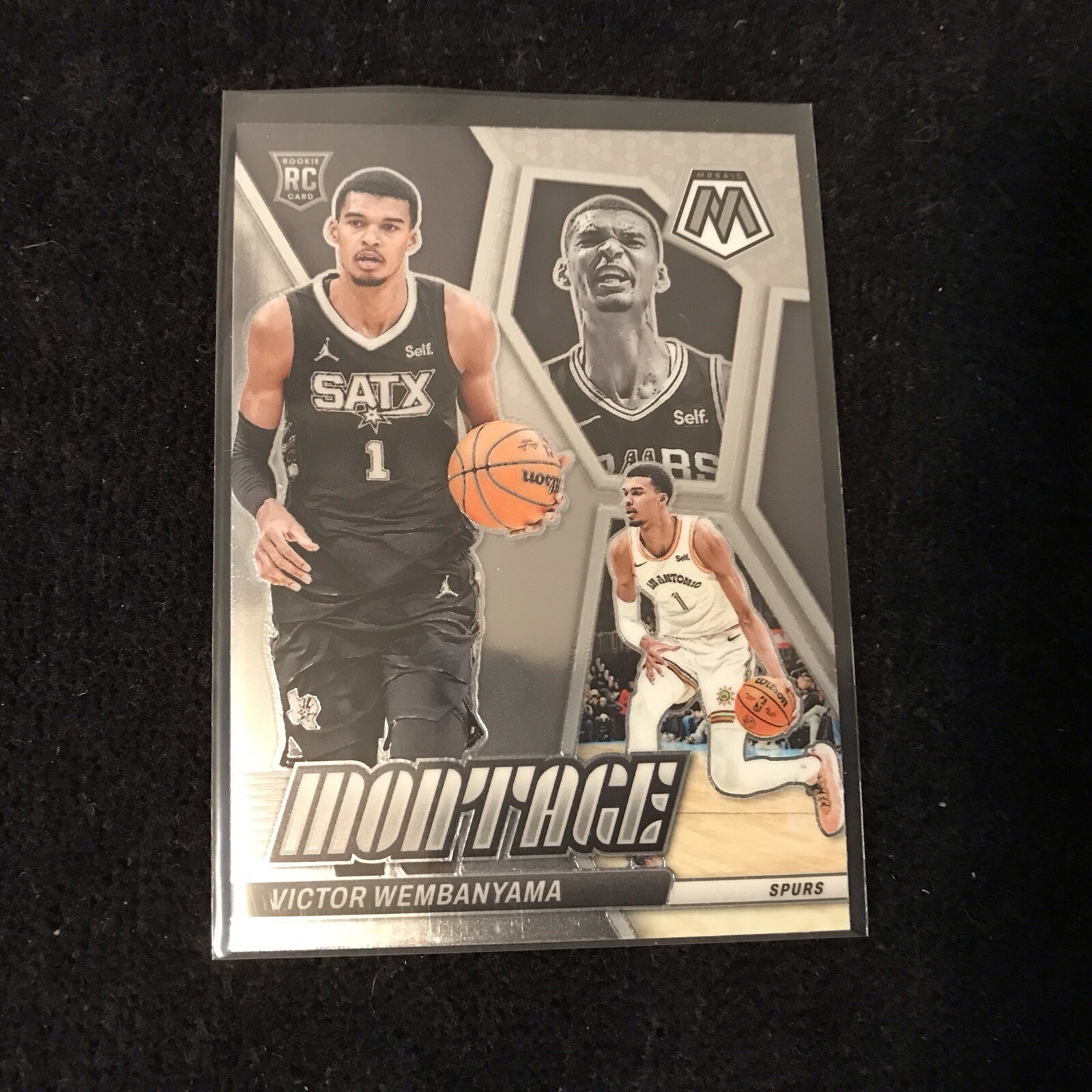 2023-24 Panini Mosaic - Montage #7 Victor Wembanyama (RC)