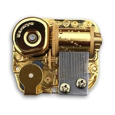 Music Box Spare Part Golden Wind Up Sankyo Musical Movement for DIY Music Box...