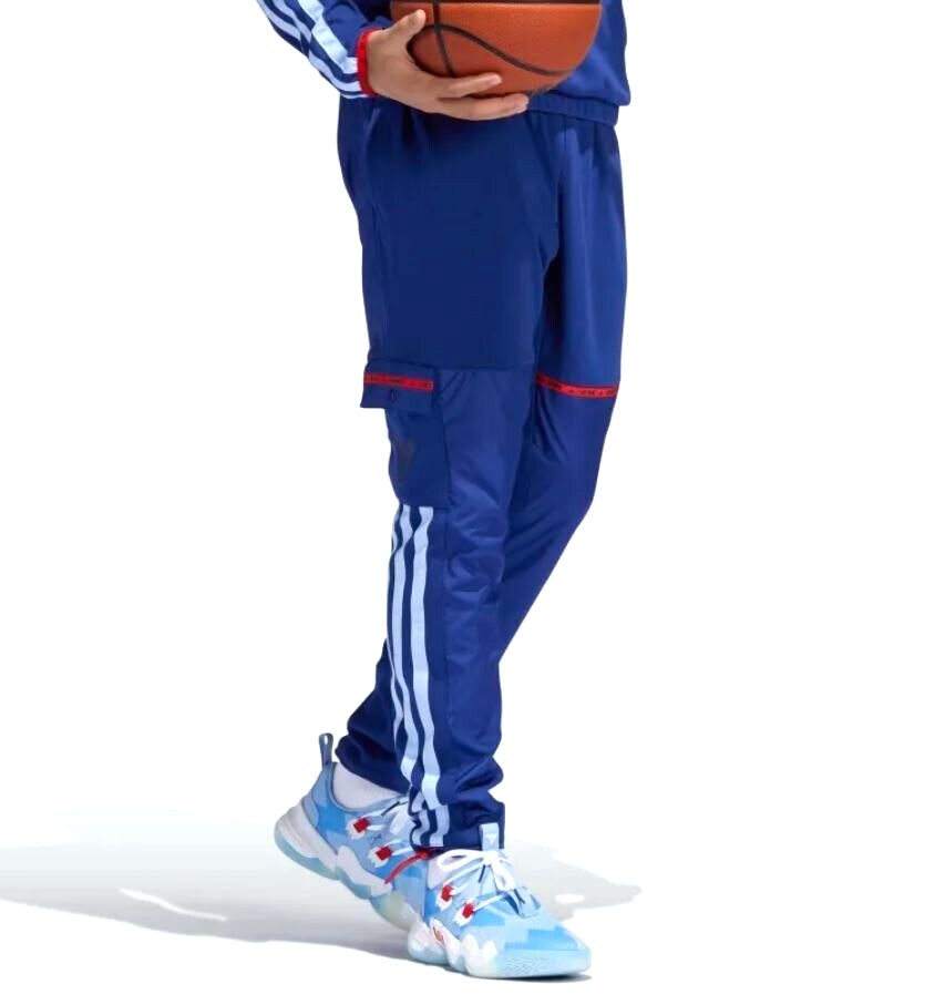 NEW MEN'S ADIDAS ORIGINALS TRAE YOUNG TREFOIL TRACK PANTS ~SIZE