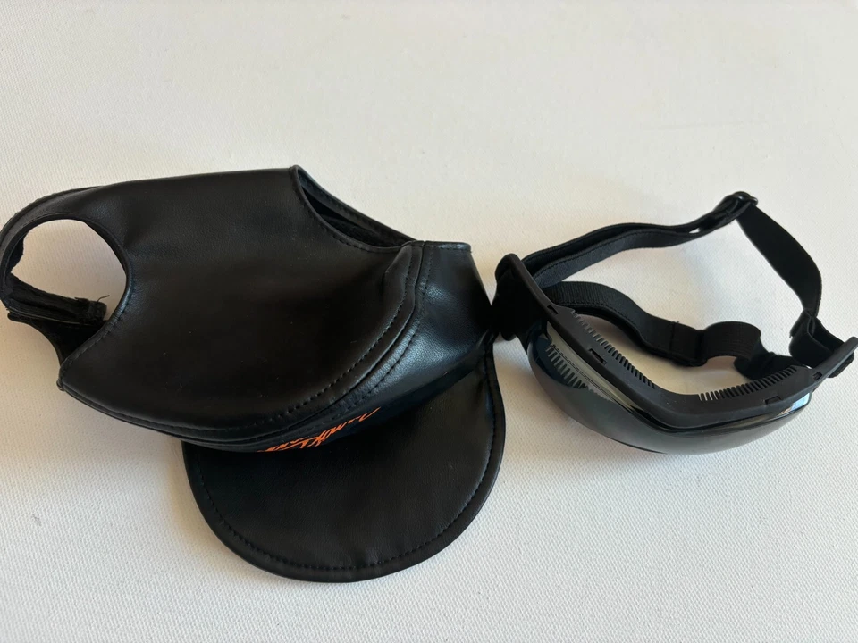 Harley Davidson Motorcycles Faux Leather  Dog Cap Tie Biker Sunglass Small - Image 4 of 4